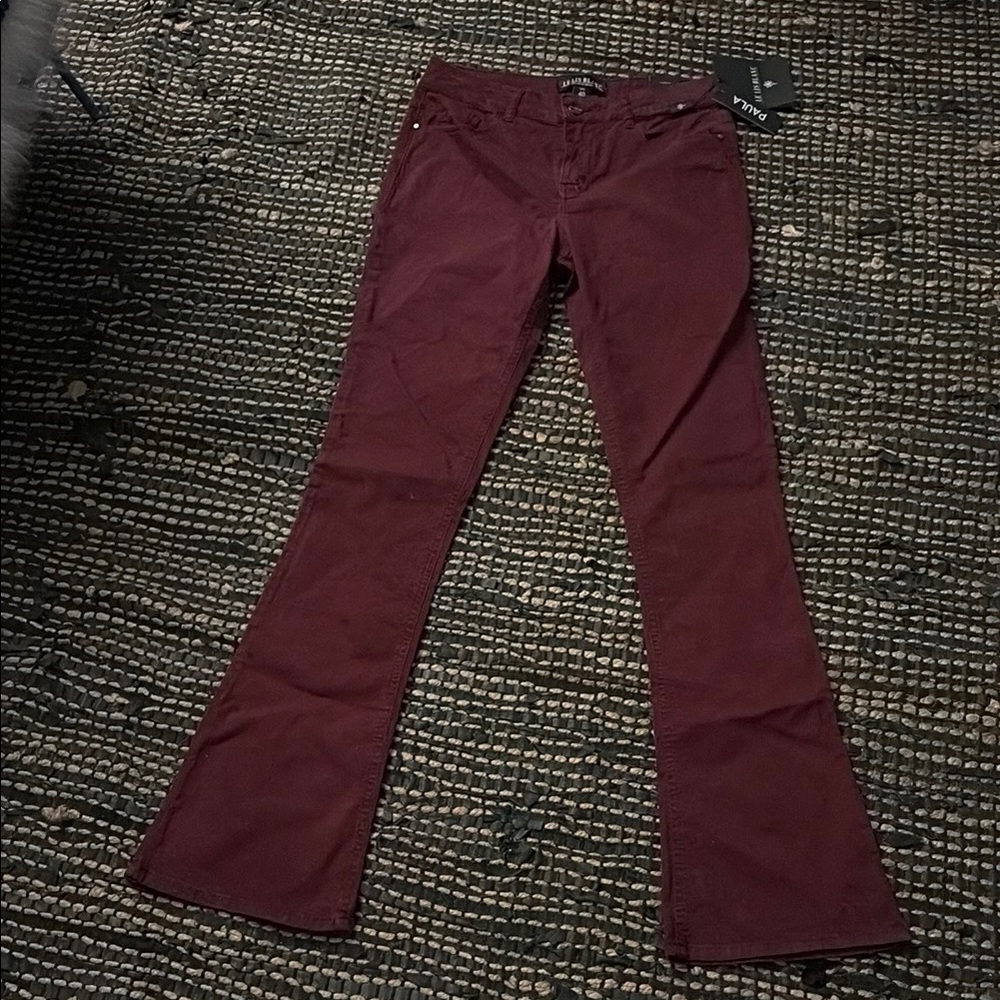 Le Lis Blanca Paula wide leg bootcut burgundy Pants